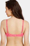 Rosaline Padded Non Wired 3/4th Coverage Lace Bra - Pink Lemonade — thumbnail 2